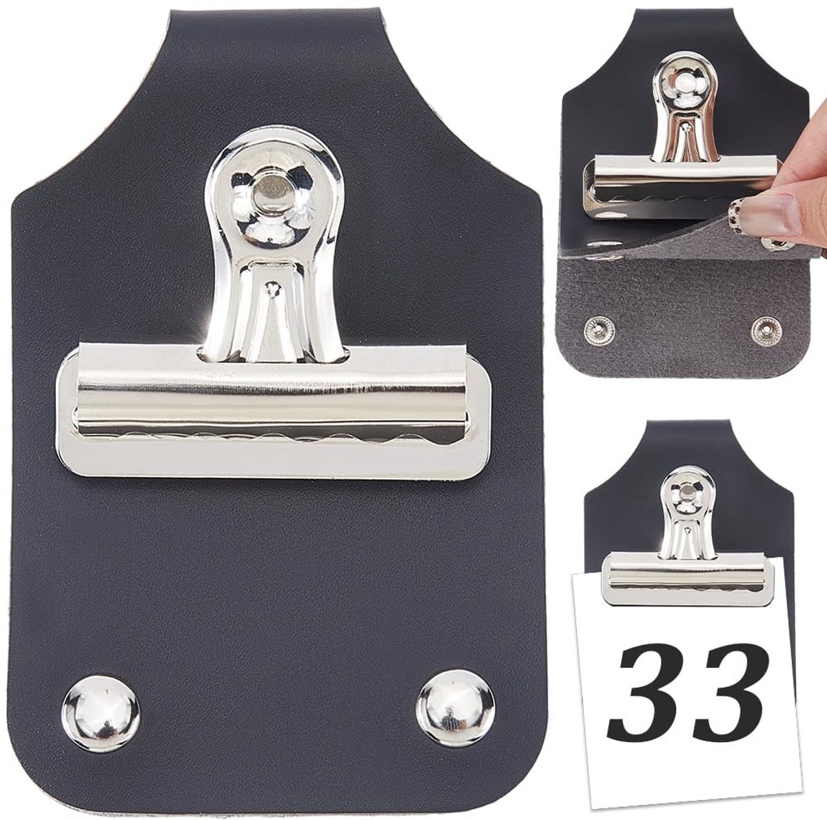 Dailygoods - Riem Nummer Houder met Legering Clip voor Paard en Vee