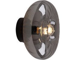 Olucia - DIANE - Wandlamp - Grijs / Zwart - Vorm: Rechthoek
