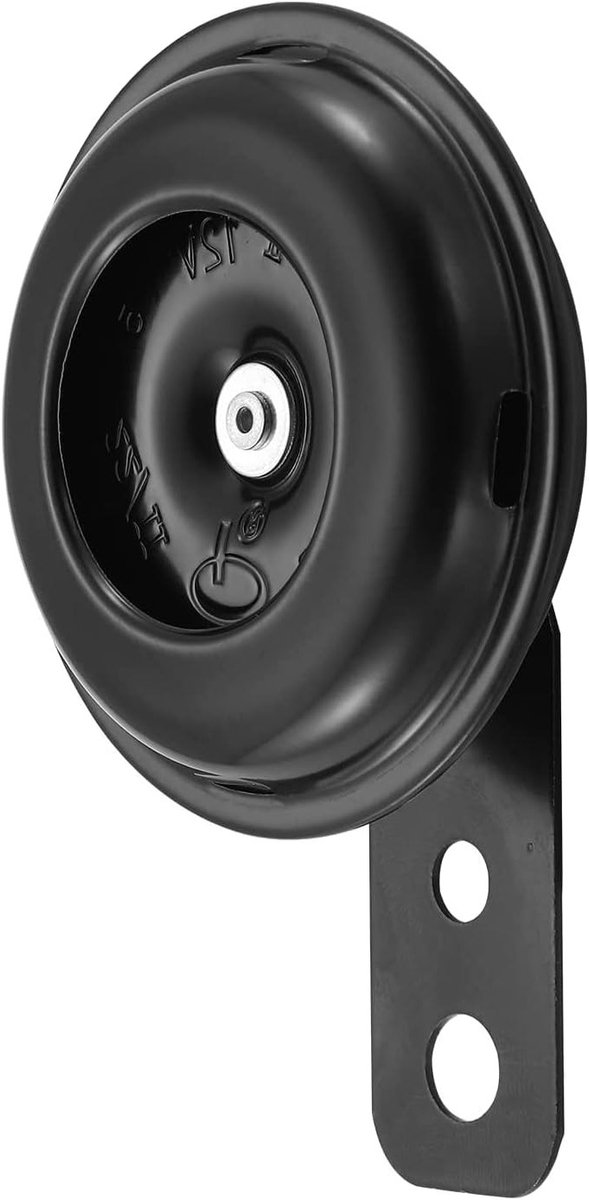 SnelShoppen - Universele Signaalhoorn 12V voor Motorfiets, Auto, Truck, Moped, Scooter, ATV - Zwarte Gecoate Metaal, 105 dB, Waterdicht, Eenvoudig Te