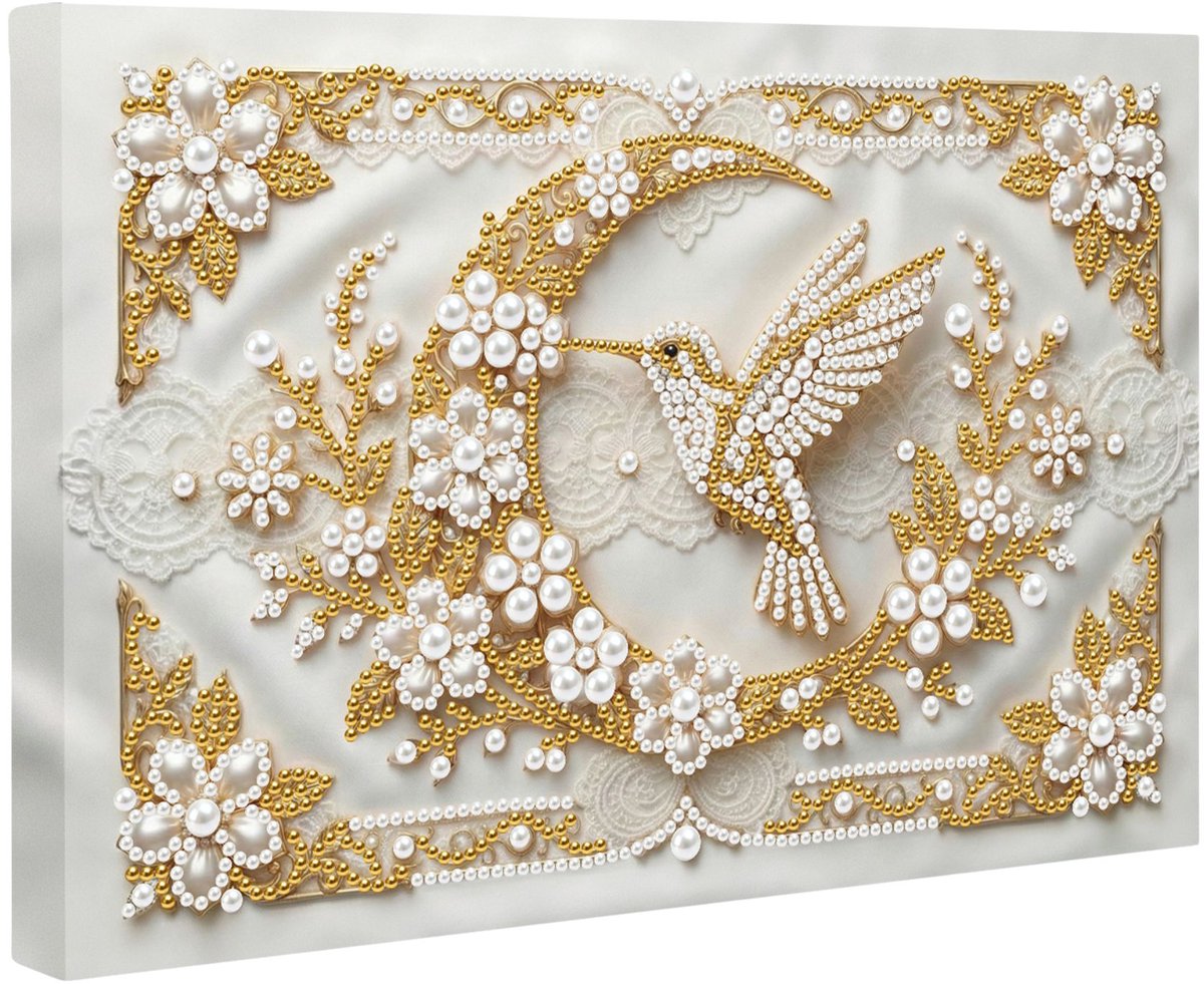Adorzy Diamond Painting Op Canvas Kolibrie Vogel – Pearl Paintings - Diamond Painting Volwassenen – Diamond Painting Volledig Pakket