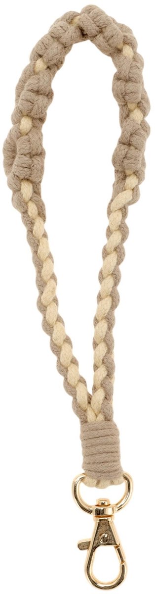ZEYNOMAX- Sleutelhanger Boheemse stijl - Macramé sleutelhanger - Bloemenhanger - Polssleutelhanger - Duurzaam - Katoenen draden - Sleutelring