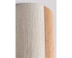 CREATE - Stille plafondventilator 100% hout 40W (Ø132cm) - Met licht LED - Afstandsbediening - 6 snelheden - Programmeerbaar - WIND CALM CUSTOM WOVEN