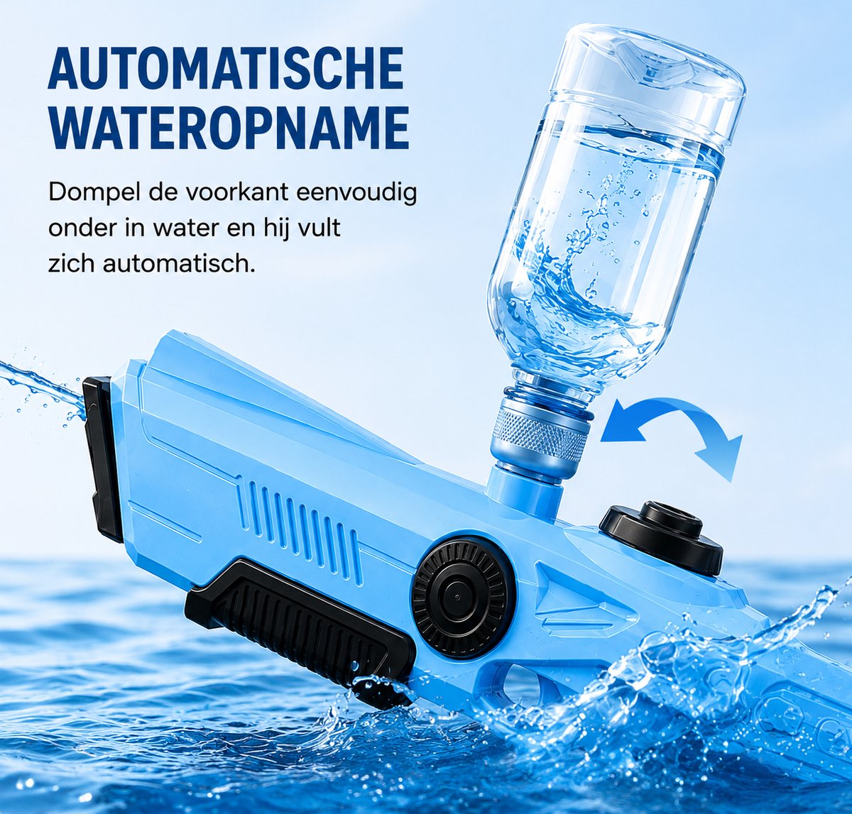 Montzys® Waterpistool XL - Water Pistool - Waterspeelgoed & Buitenspeelgoed - Geschikt voor Super Soaker - Speelgoed Kinderen — afbeelding 2