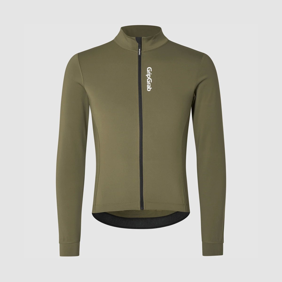 GripGrab RIDE Thermal Long fietsshirt lange mouwen olijf groen heren