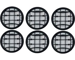 6 stuks - Filterpatronen en filterzeven - spons - Wasbare schuimfilter & inlaatfilter compatibel met Philips-VC 7000 8000-serie XC7053 XC7055 XC7057 XC8055