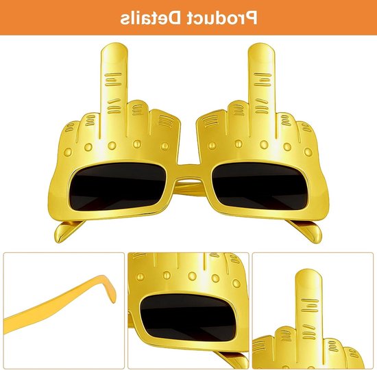 Creatieve Handvormige Zonnebrillen Set van 2 voor Volwassenen en Kinderen, Ideaal voor Feestjes, Carnaval en Halloween, Perfect voor Selfies en Verkleedpartijen — afbeelding 2