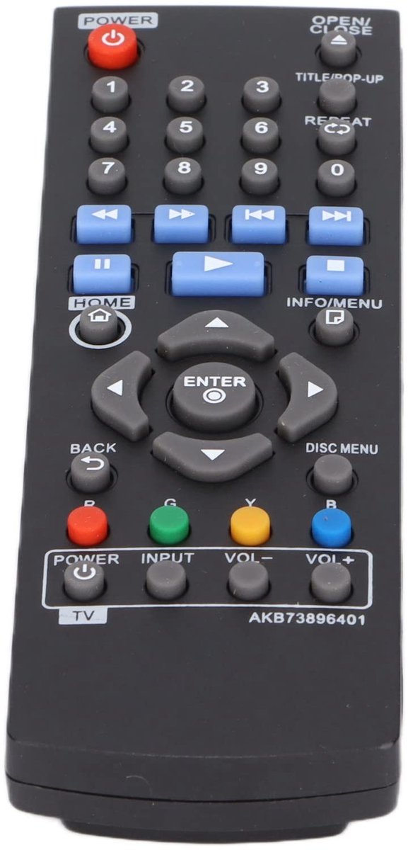 Dailygoods - Vervangende Afstandsbediening voor DVD-spelers