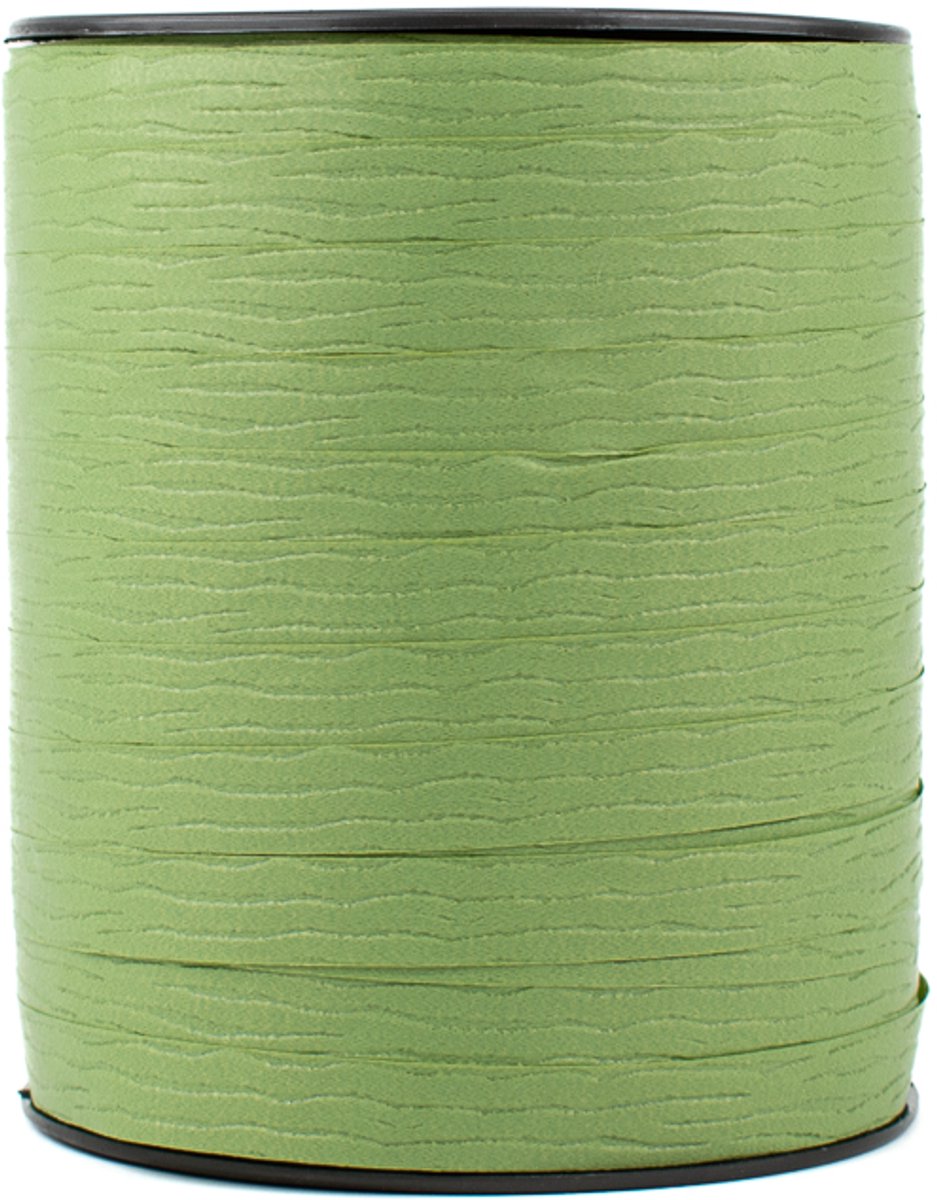 Krullint - 10 mm x 250 m - groen - paperlook
