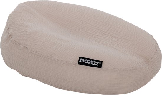 Snoozzz Relax hoes voor voedingskussen - maakt van je voedingskussen een babynestje - 100% katoen - Sand