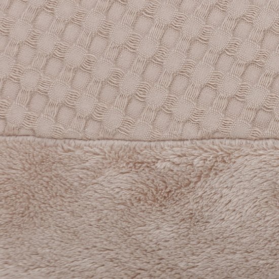 Snoozzz Zwangerschapskussen Zijslaapkussen Lichaamskussen Premium kwaliteit - 185 cm - microparel vulling - luxe draagtas - Zachte teddy met katoen en wafel - Wafel Teddy Sand van SNOO — afbeelding 5