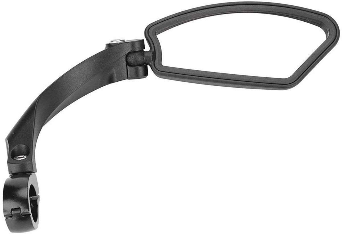 Dailygoods- Achteruitkijkspiegel 180° Verstelbaar - Fiets Stuur Spiegel - Schokbestendig Kunststof - Eenvoudige Bevestiging - Veiligheidsreflector - Geschikt voor 21-26 mm Handgrepen