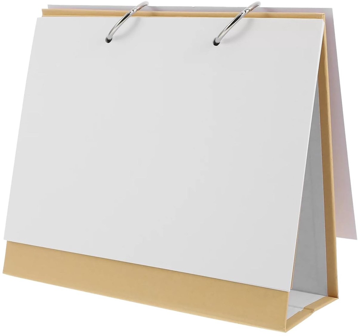 Dailygoods- Tafelkalender Doe-Het-Zelf - Kraftpapier - Ringband - Creatief Notitieblok - Weekkalender - Uniek Ontwerp - Notitieboek