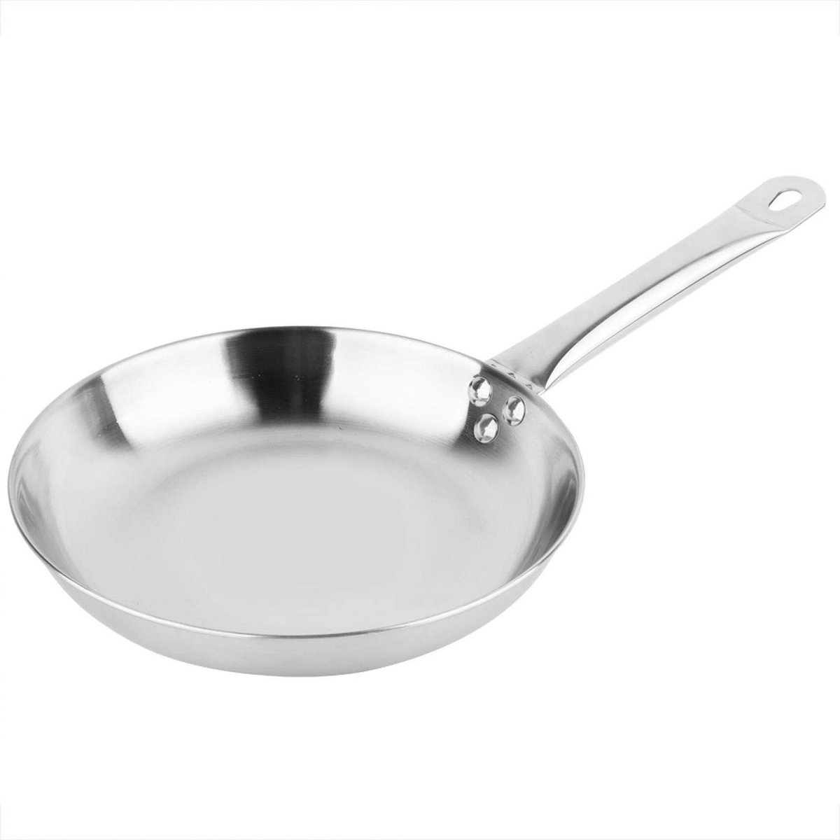 Dailygoods - Anti-aanbak Koekenpan - 9,4 Inch - Roestvrijstalen Handvat - Vaatwasser en Oven Geschikt - Inductie Compatibel - Geschikt voor Sauteren e...