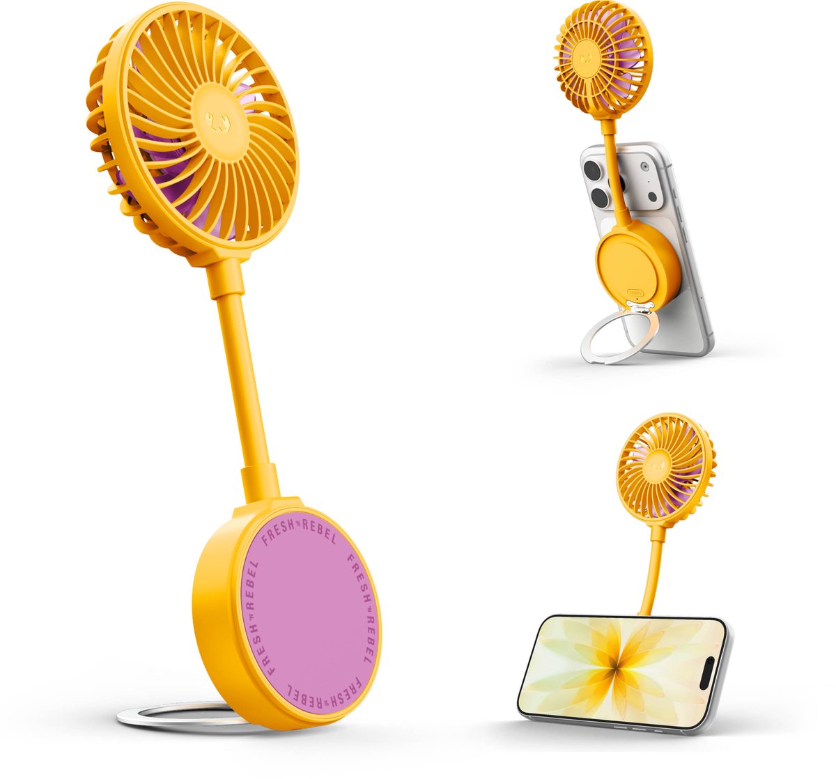 Fresh 'n rebel Magnetic Fan - Tropical Yellow