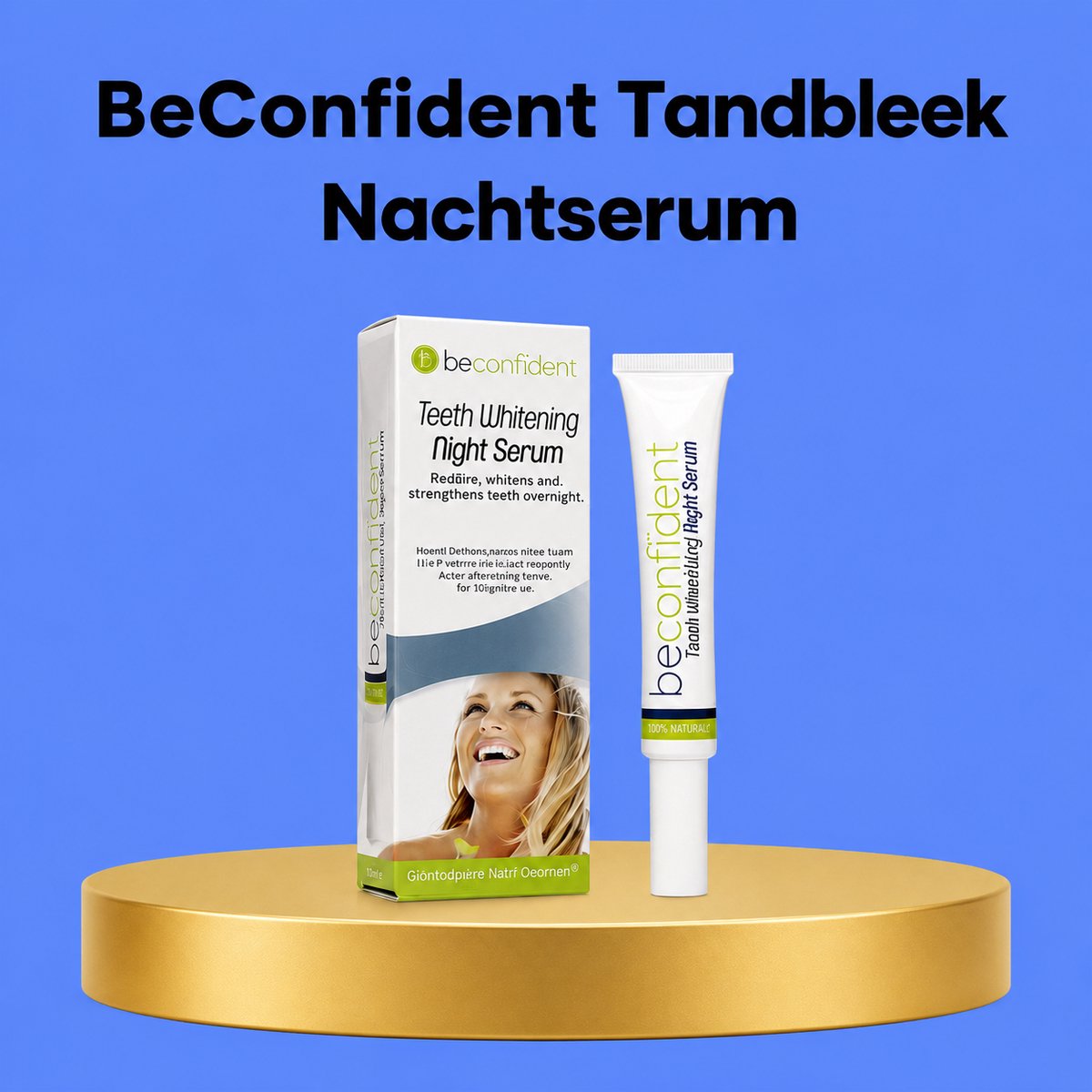 BeConfident Night Serum – Intensief Herstel- en Verhelderend Serum – Werkt 's Nachts om Huidtextuur te Verbeteren, Donkere Vlekken te verminderen & Hydratatie te Geven – Voor een Stralende, Soepele & Gezonde Huid