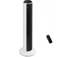 QUOVO® Airco zonder Afvoerslang - Airco - Mobiele Airco - Wit - 17cm x 17cm x 92cm