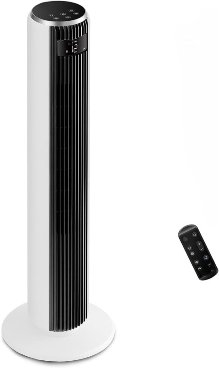 QUOVO® Airco zonder Afvoerslang - Airco - Mobiele Airco - Wit - 17cm x 17cm x 92cm