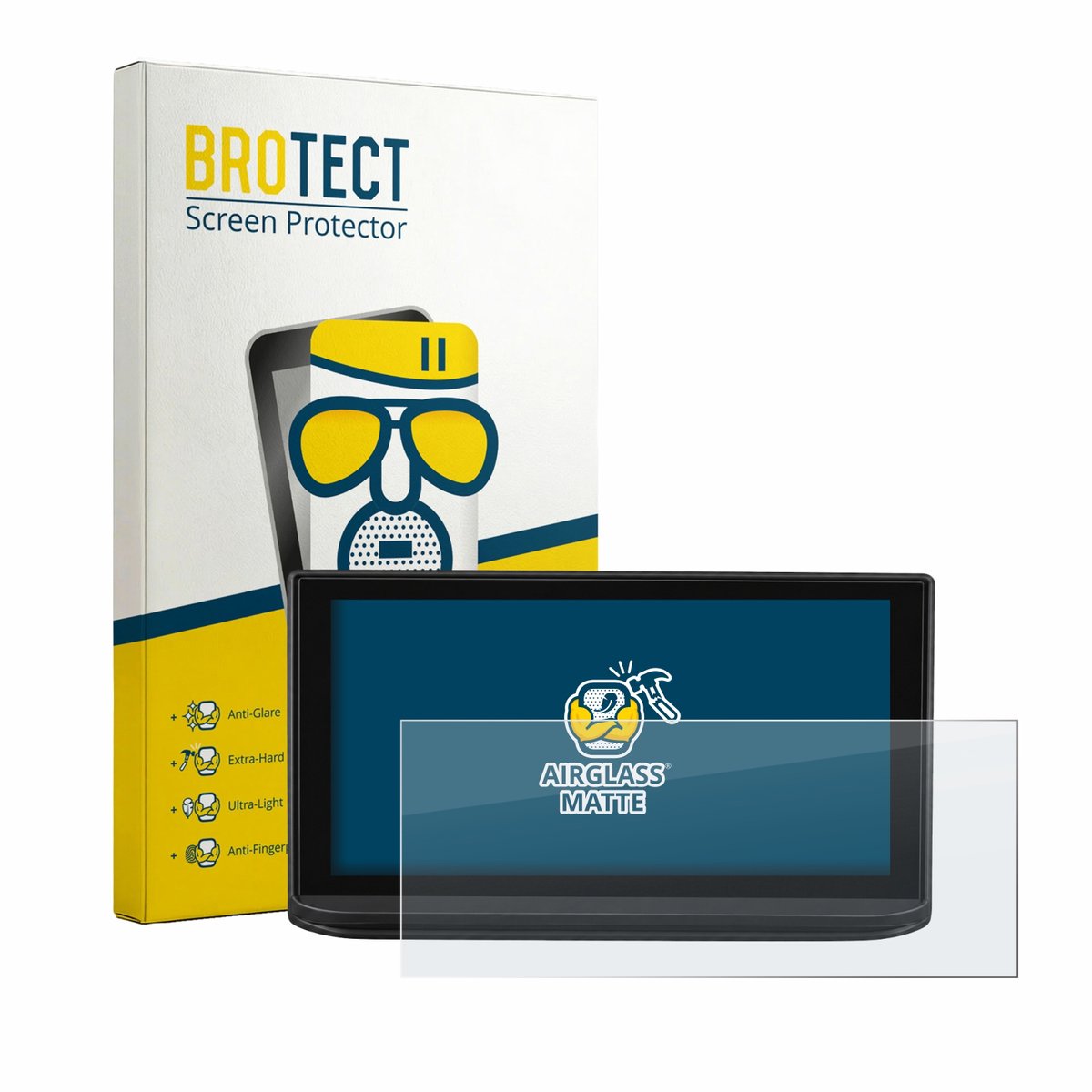 BROTECT - Screenprotector voor Peugeot 3008 2023 - Folie Beschermfolie Beschermglas matte