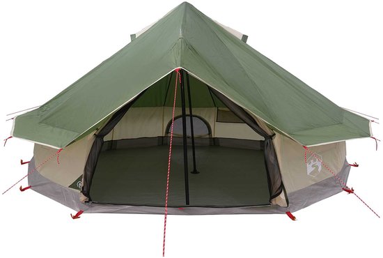 vidaXL - Tipi - Tent - met - dak - Groen - 700 - x - 700 - x - 395 - cm - Polyester - en - Staal van Vidaxl — afbeelding 5