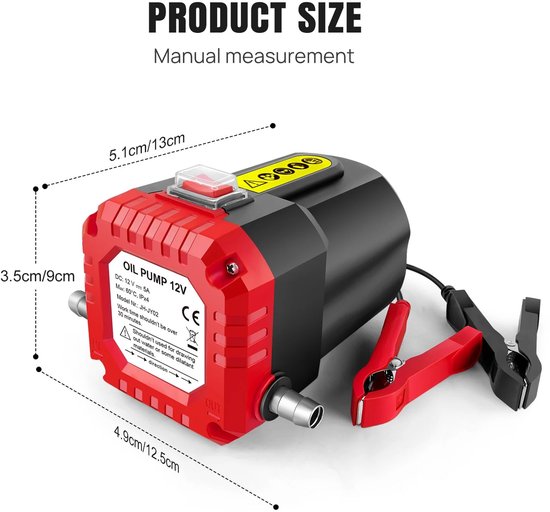 Cellista 12V Oliepomp - Elektrische Olie Afzuigpomp - Diesel Transferpomp - Olieverversingspomp voor Auto Boot Motor Camper - 100W — afbeelding 3