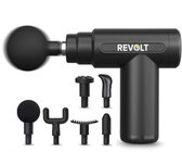 Revolt - Mini Massage Gun - Inclusief 4 Opzetstukken - Inclusief Adapter - 6 Snelheidsstanden - Spierherstel & Spierontspanning - Massage Pistool - Massage Apparaat Professioneel