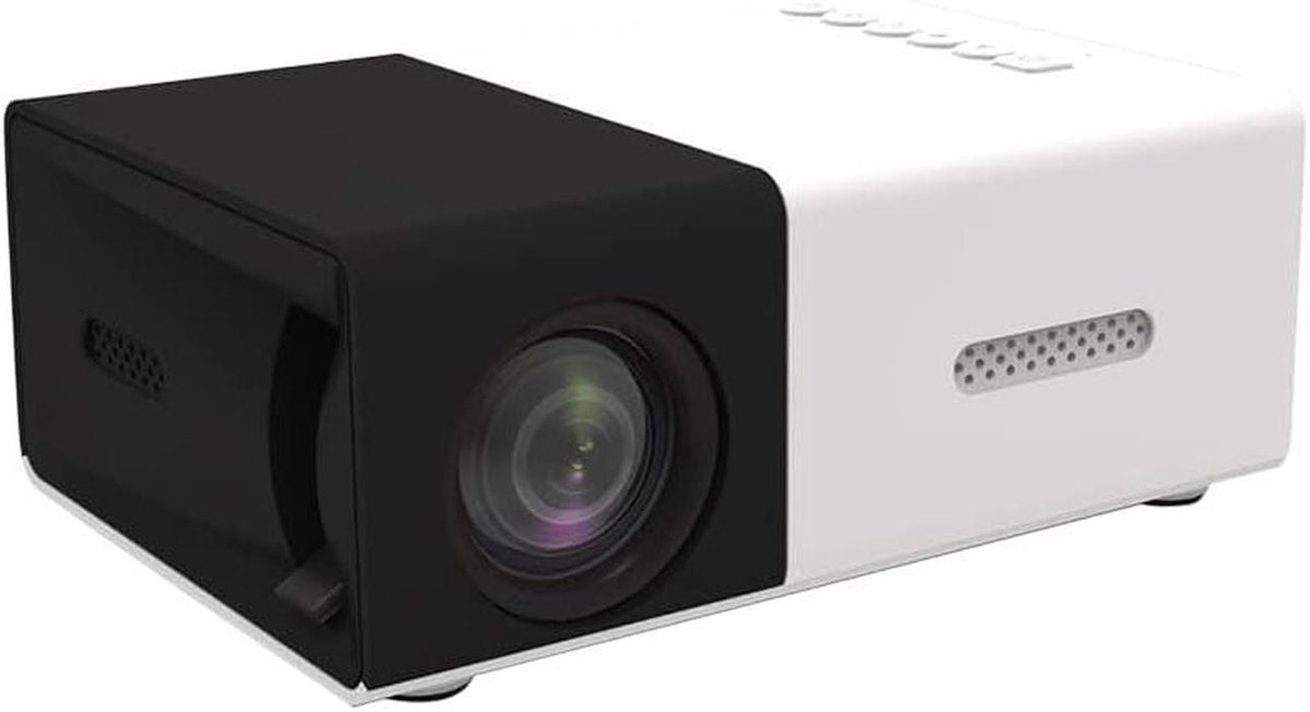 Mini Projector - HD Media Player - Home Cinema - Natuurlijk Polyester Fiber - 1080P Ondersteuning - Zwart
