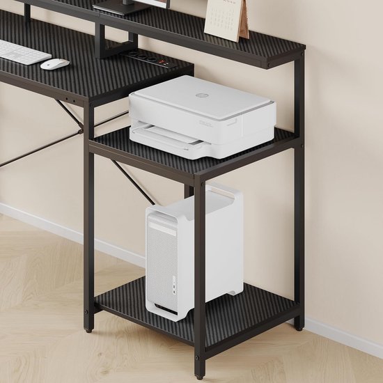 Gaming Bureau - PC Tafel - Comfortabel Spelen - Geïntegreerde Verlichting - 181 cm - Zwart — afbeelding 4