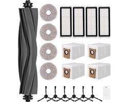 20-delige set - Accessoires voor robotstofzuiger - Accessoires voor de Dreame L20 Ultra stofzuiger - Inclusief hoofdeenheid, zijborstel, filter, dweil en stofzak