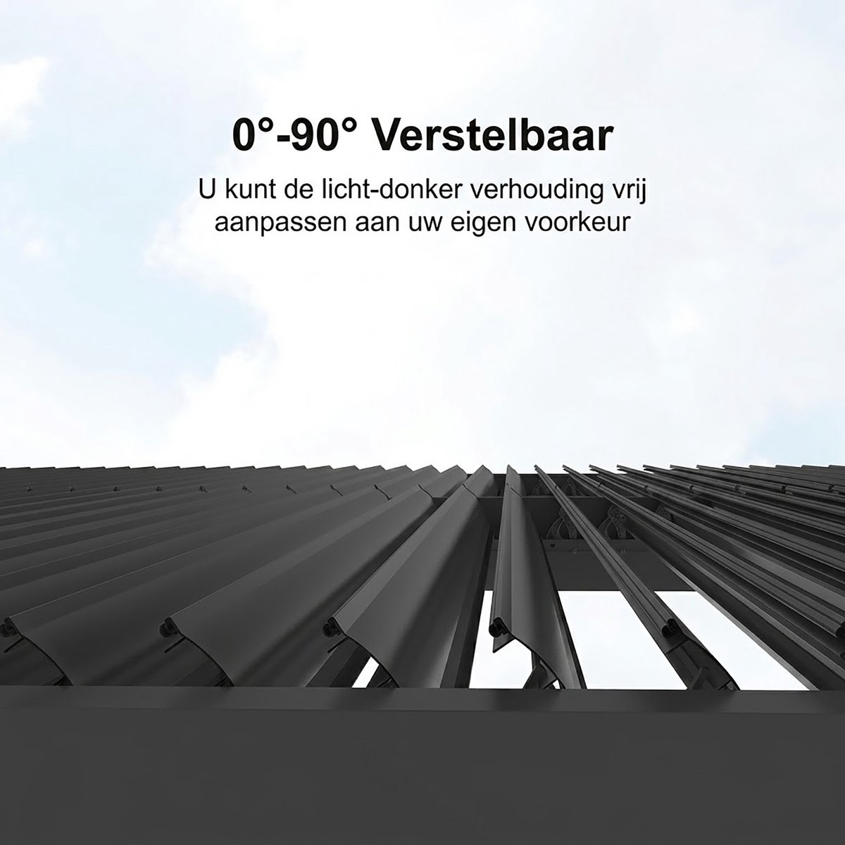 Purple Leaf Pergola avec toit à lames orientables et éclairage LED 4,25 x 3 m - gris