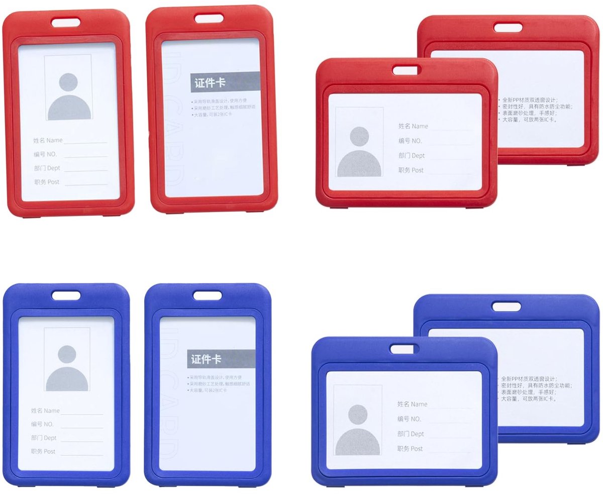SMOAKEZ- ID-kaarthouder duurzaam - ID-kaarthoes - multifunctioneel - RFID-blokker - lichtgewicht - geschikt voor kinderen