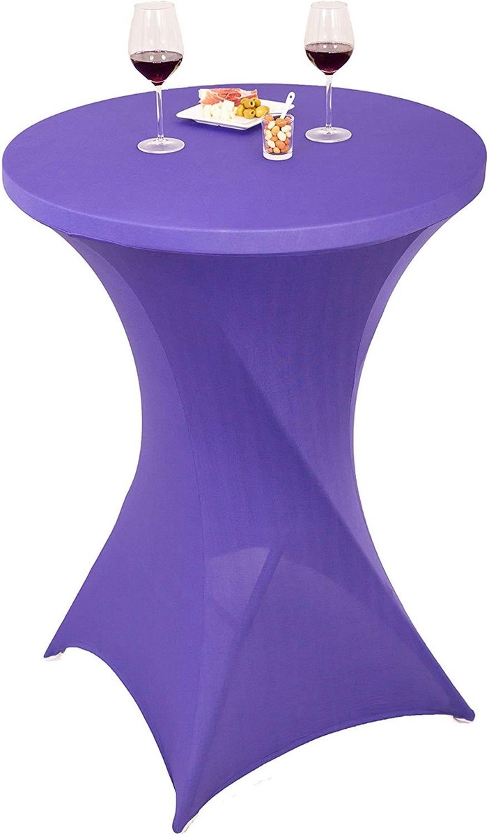 Dailygoods- Tafelhoes Rekbaar - Stretchhoes Bistrotafels 70 x 110 cm - Vuilafstotend - Afwasbaar - Duurzaam - Perfect voor Buitenfeesten - Tafelkleed