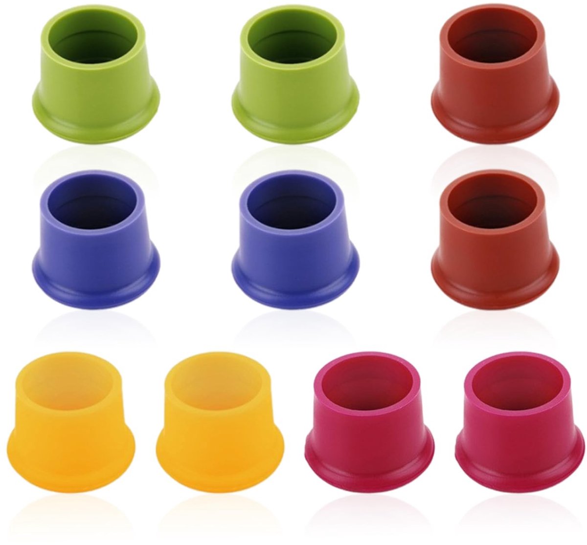 Dailygoods- Wijnstoppers 10 stuks - Herbruikbaar - Siliconen - Waterdicht - Veilig en milieuvriendelijk - Flexibel en duurzaam - Flesdoppen