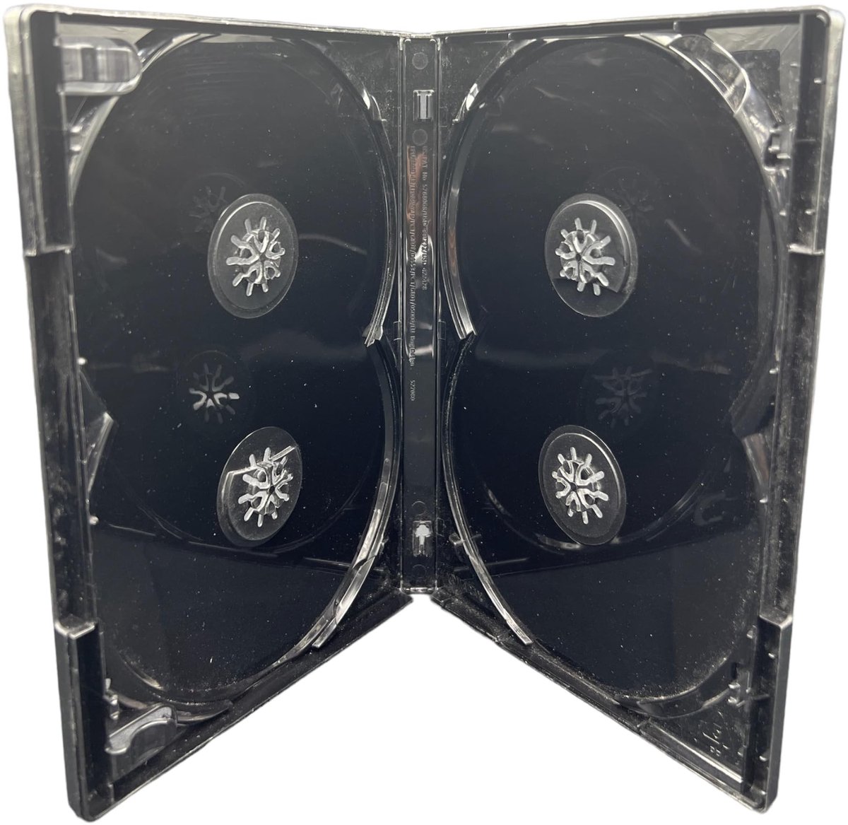 Dailygoods- DVD Case - 10 x Multi 4-Way Multibox - Antislip - Schokbestendig - Recyclebaar Polypropyleen - Geschikt voor 4 discs - Dvd Hoes