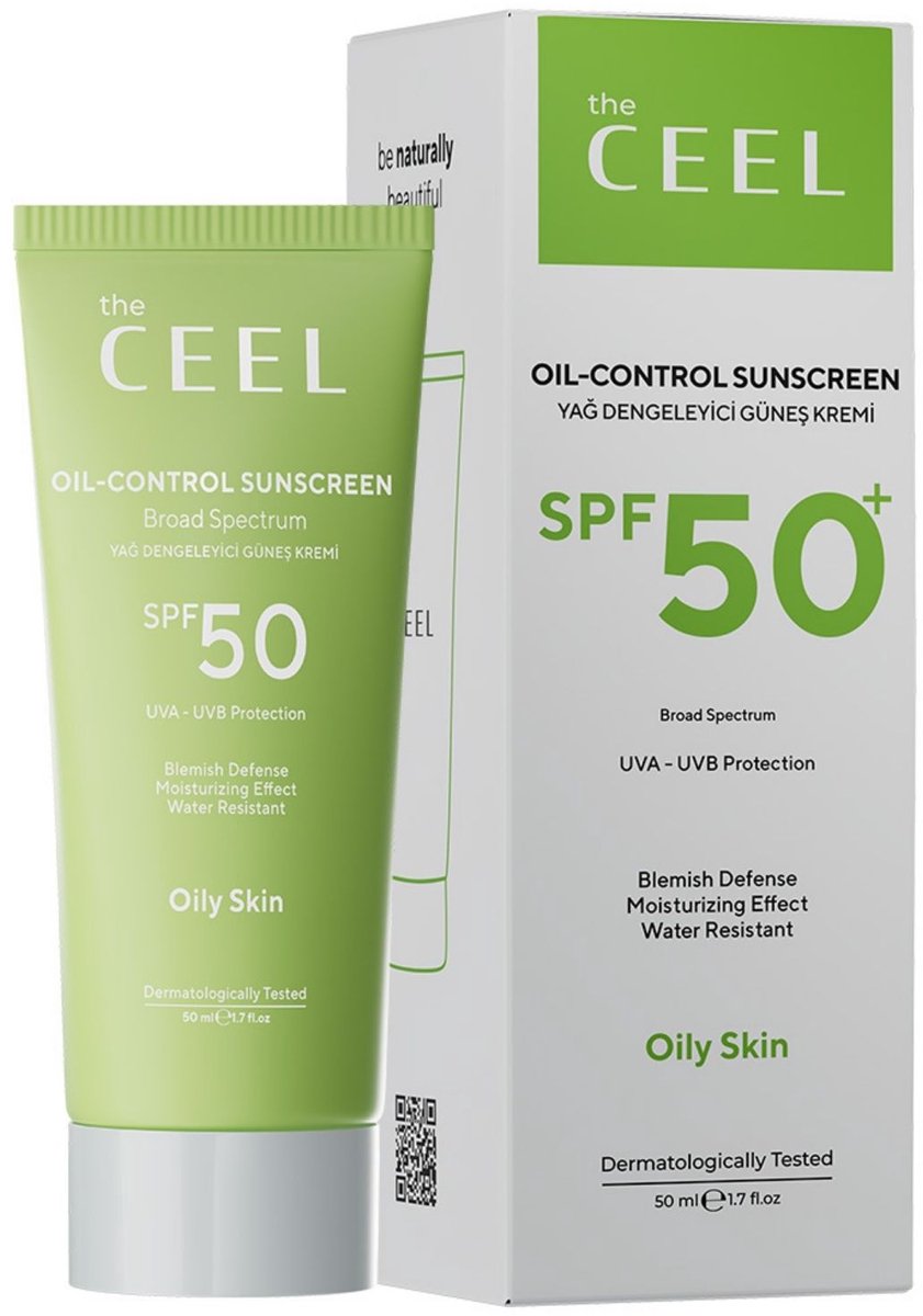 The CEEL Matterende zonnebrandcrème voor de vette huid SPF 50+ - Talgregulerende zonnecrème met hoge zonbescherming met niacinamide 50 ml