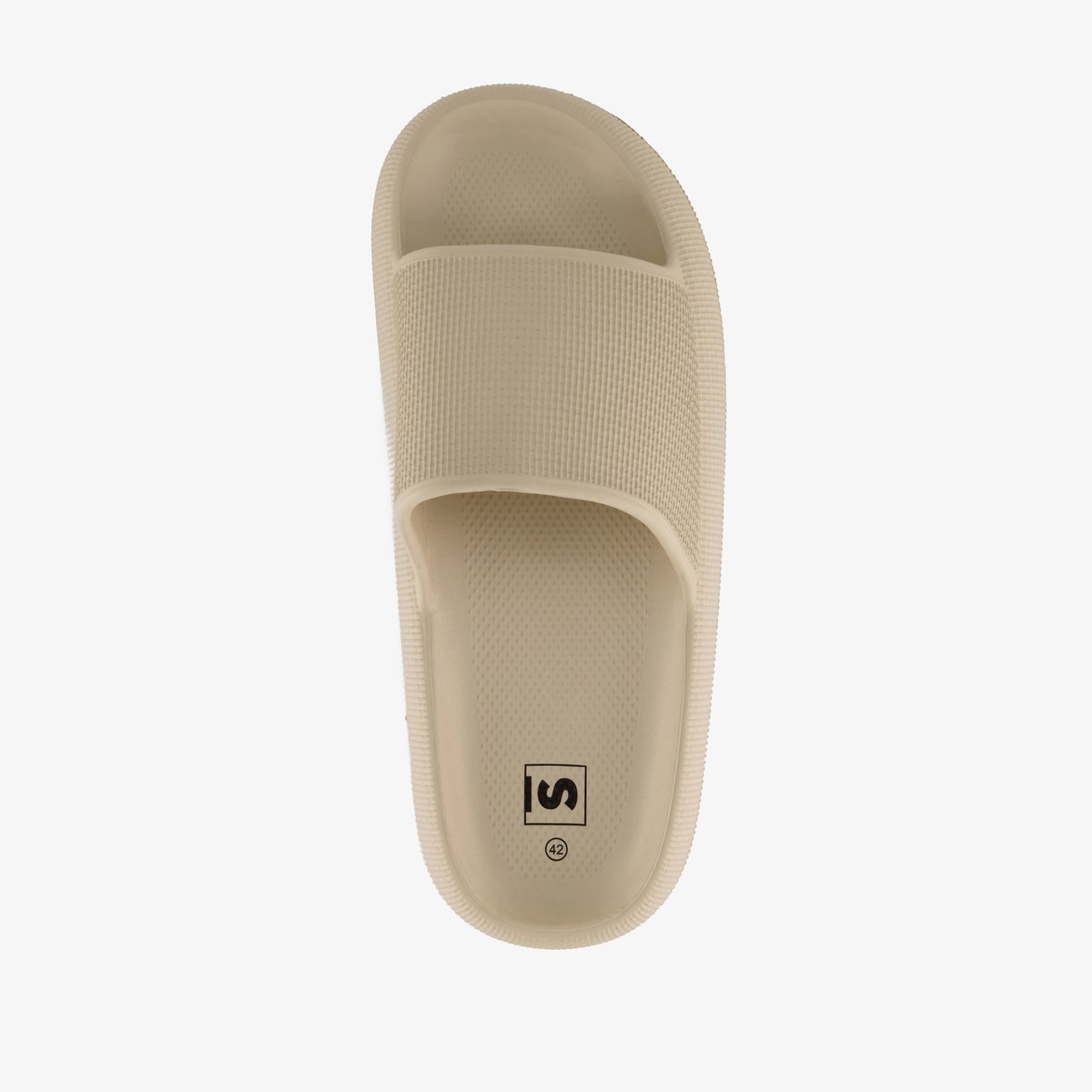 Heren badslippers beige - Maat 43