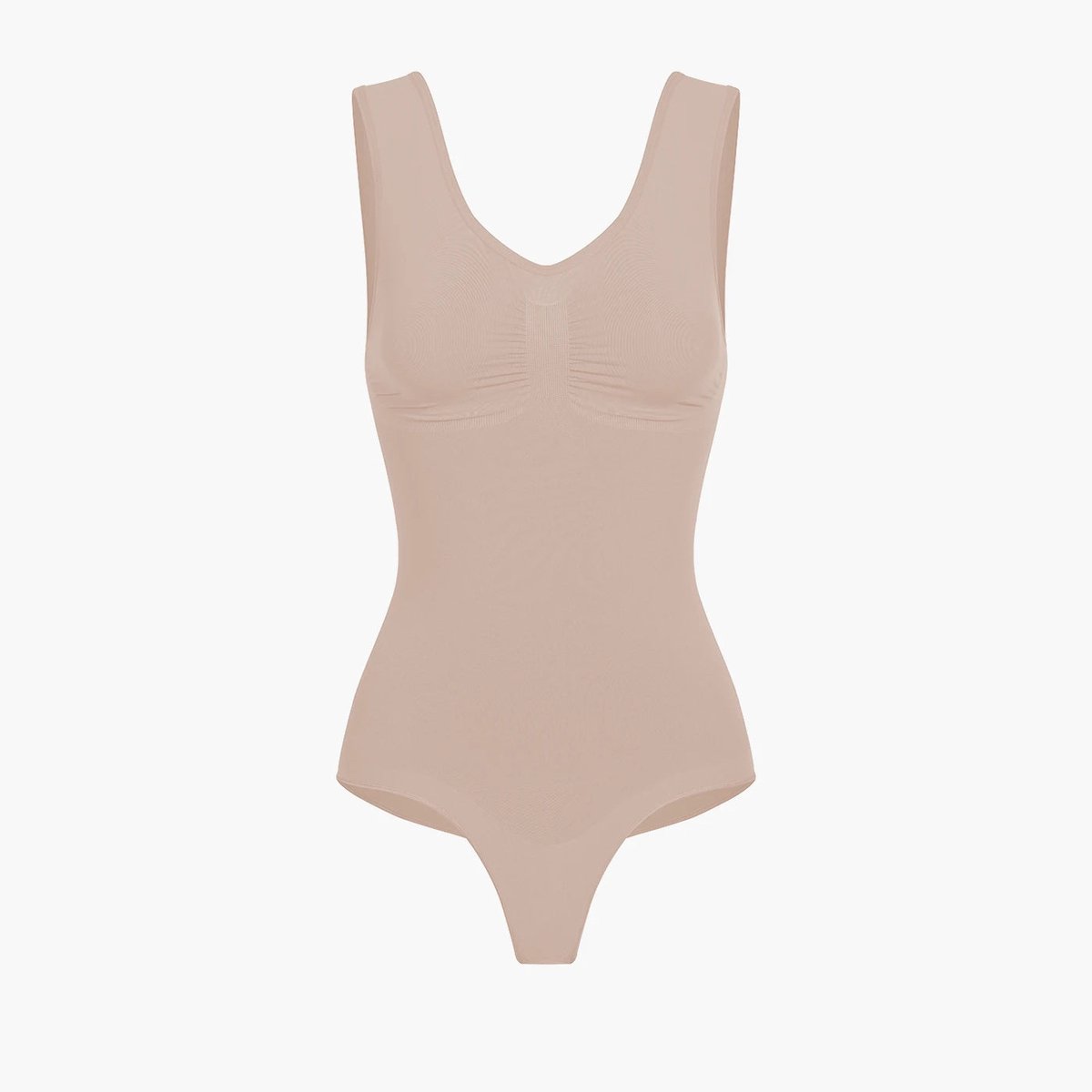 creamyfabrics Creamy Fabrics - Tank Bodysuit Sculpting Shapewear Met String - Ademend - Anti-Zweet - Ultra Zacht - Comfortabel - Sculptend - Perfecte Pasvorm -
