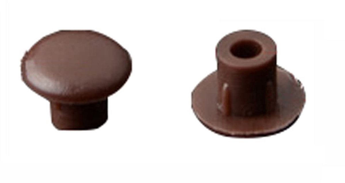 BRENZOOS- Gatplug - Cilindrisch - 5mm Diameter - 100 Stuks - Duurzaam PP-Kunststof - Geschikt voor Meubels - Gatstopper