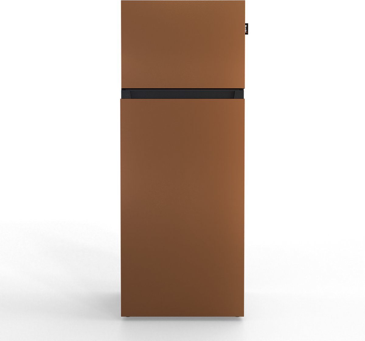 NUNKI MEDIUM-ABRO / Dubbel-Deurs Koelkast, E Klasse, 206l, Brown, Matte Metallic (ALL sides)