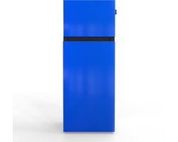NUNKI MEDIUM-FBLU / Blue Fire Design Koel-vriescombinatie - 206L - E-label - Front in kleur