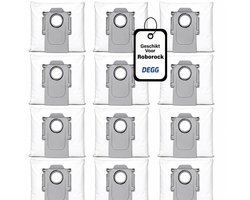 DEGG® - 12x stofzuigerzakken geschikt voor Roborock Q5+, Q7+, Q7MAX+, S7MAXV Ultra, S7 Pro ultra - Robot zakken - Premium kwaliteit