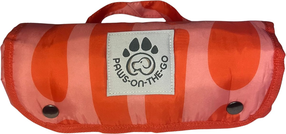PawsOnTheGo Honden reismat | Waterafstotend Hondenkussen | Wavy Swirl S | 70 x 50 cm