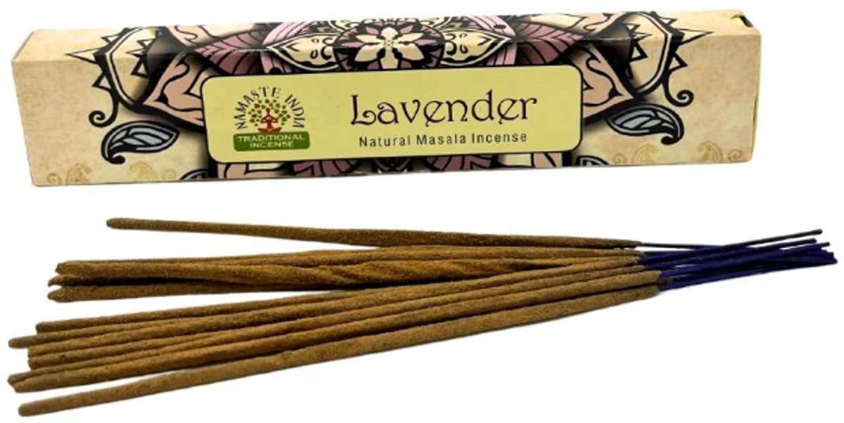 Namaste Lavendel wierook 4 pakjes - Kalmerende ontspanningsaroma