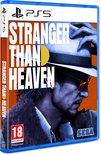PlayStation 5 speldoos met 'STRANGER THAN HEAVEN' logo, een man met hoed en zonnebril.