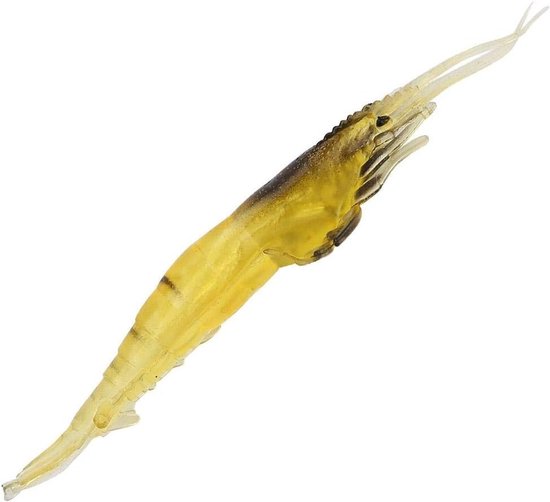 10 Stuks Realistische Kunstmatige Garnalen Loodjes voor Vissen - Plastic Soft Lures, Vissport Accessoires, Diverse Kleuren, Maat S van Merkloos — afbeelding 5