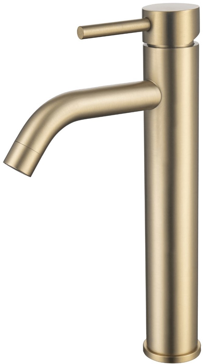 LOMAZOO Wastafelkraan Goud - Gouden wastafelkraan - Mengkraan - Hoog [MIDAS]