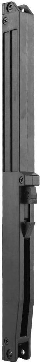 Dailygoods- Softclose Veersysteem met Demper - Schuifmechanisme - Bevestigingsschroeven - Staal - Zwart - Maximale belasting 80 kg - Deurschuifmechanisme