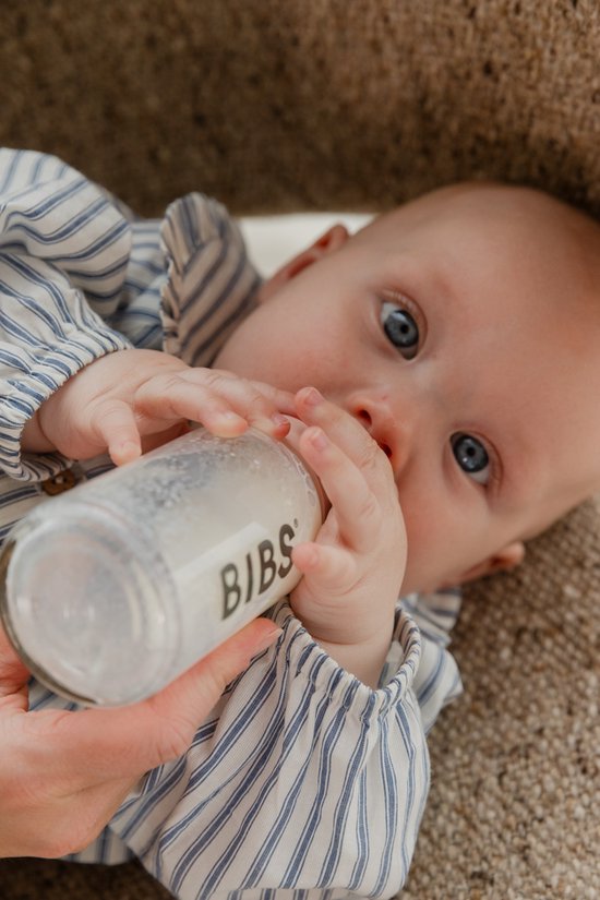 Bibs Fles - Medium Flow - 2 Stuks - 270 ml - Latex - Ivory van BIBS — afbeelding 2