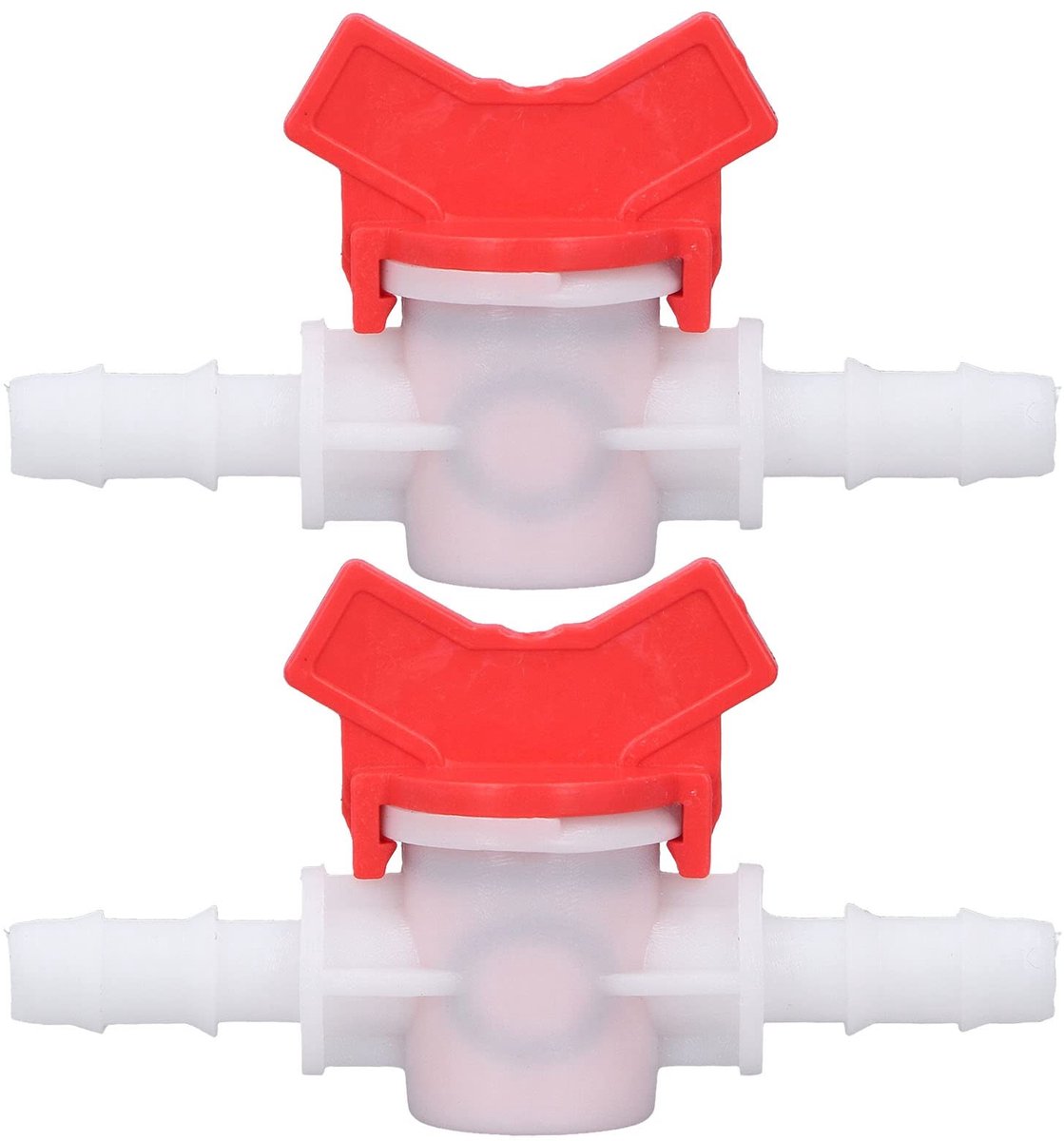 Dailygoods- Stroomregelklep 2 Stuks - ABS Kunststof - 10mm/12mm Slangfitting - Handmatige Bediening - Veiligheidsklep - Voor Huishouden/Tuin Irrigatie - Waterafsluiter