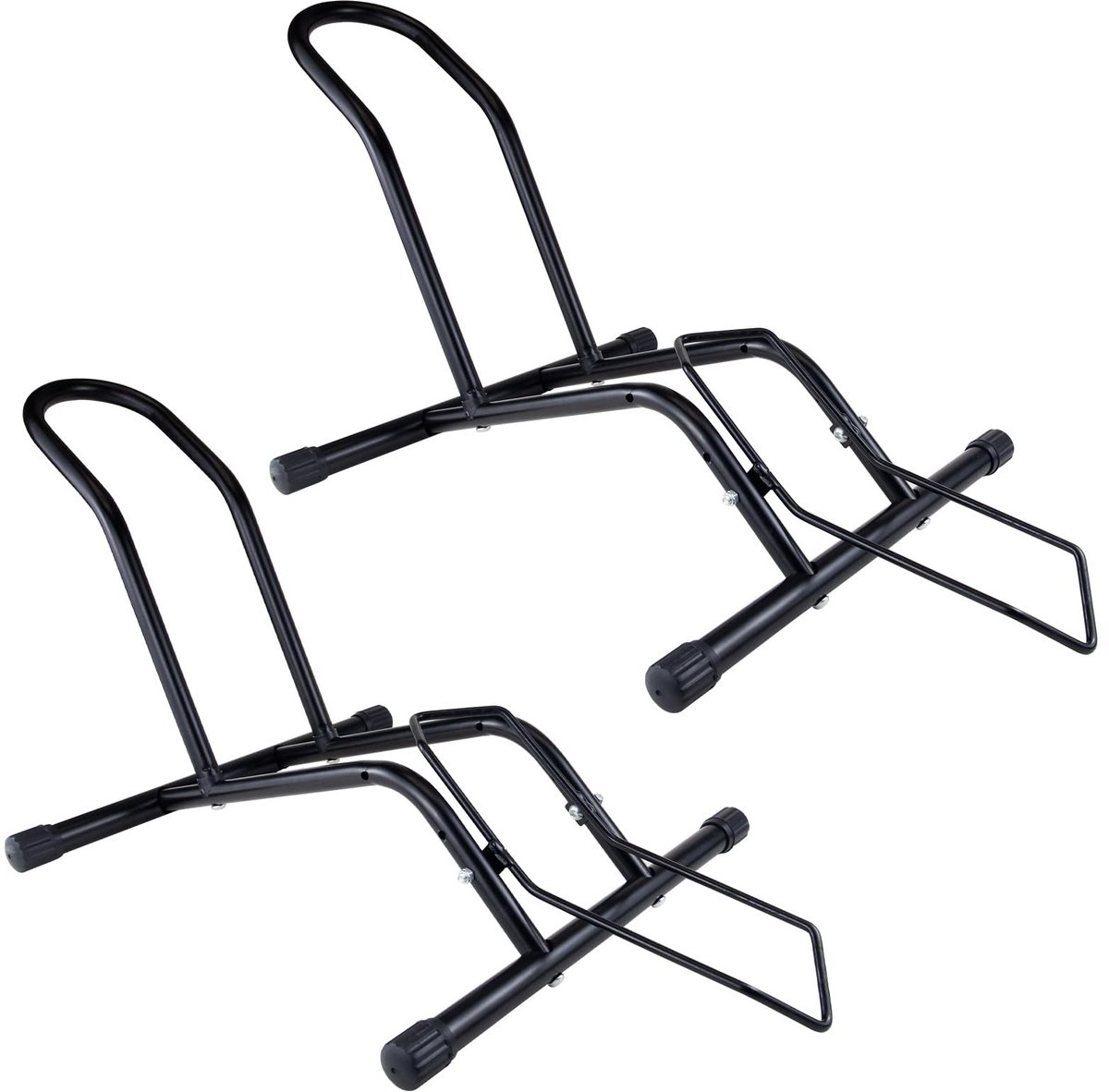 Dailygoods- Fietsstandaard Professioneel - Vrijstaande Houder - Geschikt voor Mountainbike/Racefiets - Tot 29 Inch - Staal - Ruimtebesparend - Fietsparkeerhouder