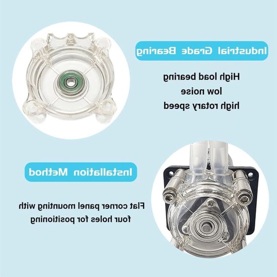 Peristaltische vloeistofpomp voor aquarium en laboratorium, 500 ml/min hoge doorstroming, 12V kwaliteitspomp — afbeelding 3